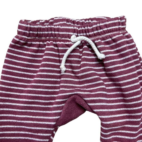Childhoods 6-12m Sangria Striped Gusset Pants - Picture 3 of 7